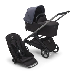 Универсальная коляска 2в1 Bugaboo DRAGONFLY - black/grey melange stormy blue - изображение