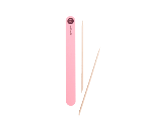 Пилочка для нігтів рожева Nailmatic 2 в 1
