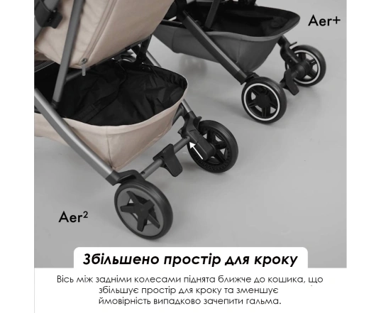Прогулянкова коляска Joolz AER 2 зі слінгом Wildride - sandy taupe
