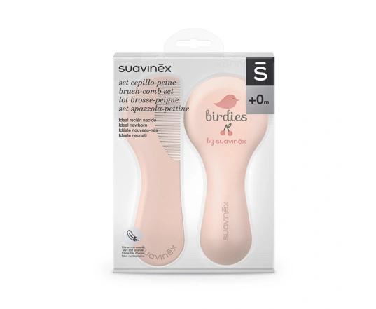  Набір гребінців Suavinex BIRDIES - рожевий (2шт)
