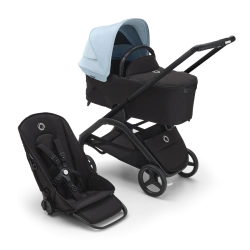 Универсальная коляска 2в1 Bugaboo DRAGONFLY - black/midnight black skyline blue - изображение