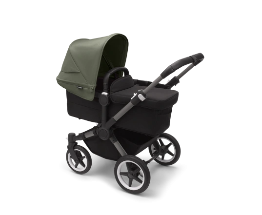 Універсальна коляска 2в1 Bugaboo Donkey5 Mono  Forest green/Midnight black-Grey mélange