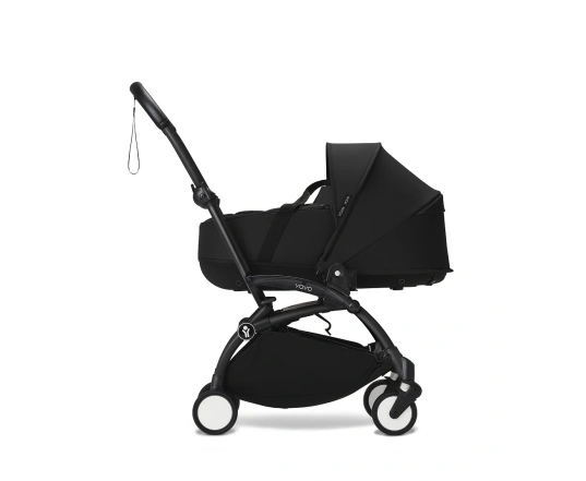 Универсальная коляска 2 в 1 с люлькой newborn shell Stokke YOYO³ Black (шасси Black)