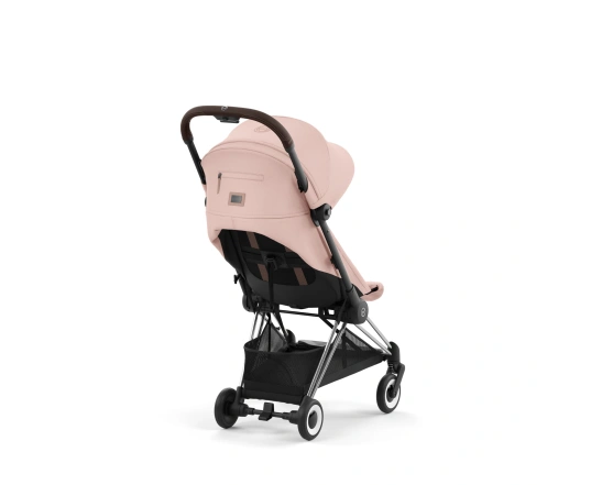 Прогулянкова коляска Cybex Coya Chrome Dark Brown/Peach Pink