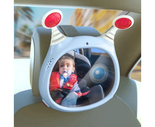 Дзеркало з дистанційним управлінням Benbat Oly Baby Mirror сіре