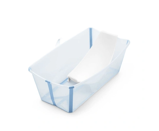 Комплект ванночка для купання Stokke FLEXI BATH та підставка - блакитний