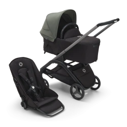 Універсальна коляска 2в1 Bugaboo DRAGONFLY - black/grey melange forest green - зображення