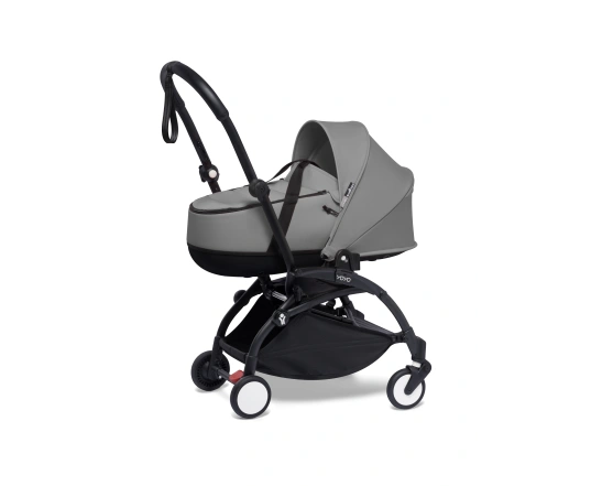Універсальна коляска Stokke YOYO³ + люлька Bassinet  BABYZEN Grey (шасі Black)