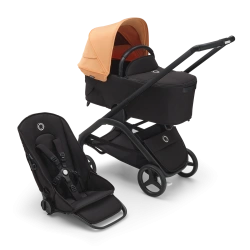 Универсальная коляска 2в1 Bugaboo DRAGONFLY - black/midnight black island coral - изображение