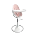 Стульчик для кормления Bloom Fresco White в комплекте с вкладышами из экокожи - Rosewater