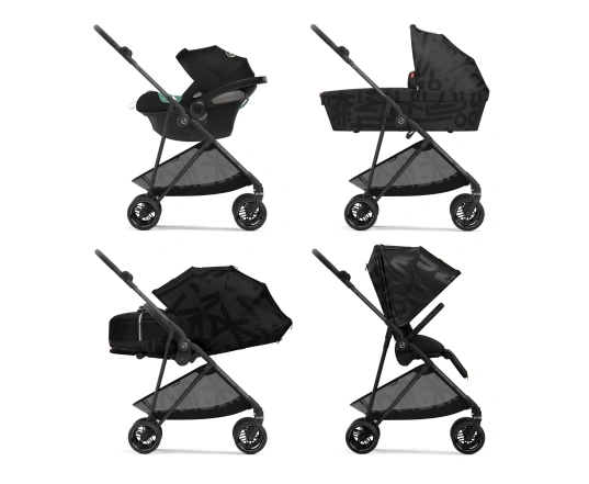 Универсальная коляска 2 в 1 Cybex Melio Street - Real Black