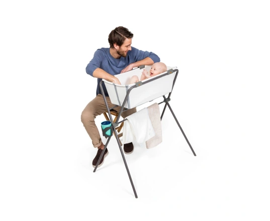 Комплект ванночка для купання Stokke FLEXI BATH та ніжки FLEXI BATH Stand - блакитний