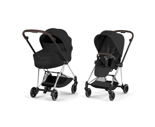 Коляска 2 в 1 Cybex MIOS Style Collection 5.0 - sepia black (шасі Chrome)