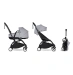 Универсальная коляска 2 в 1 Stokke YOYO³ +  люлька Bassinet BABYZEN Stone (шасси Black)