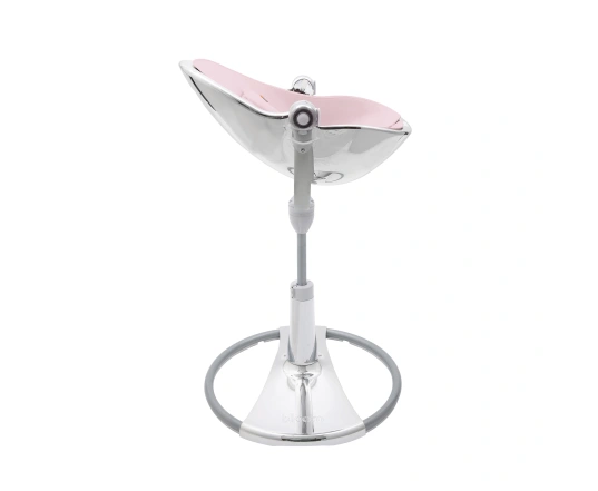 Стульчик для кормления Bloom Fresco Silver в комплекте с вкладышами из экокожи - Rosewater