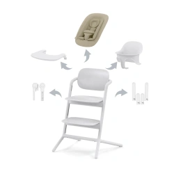Стульчик для кормления 4 в 1 Cybex LEMO - all white - изображение