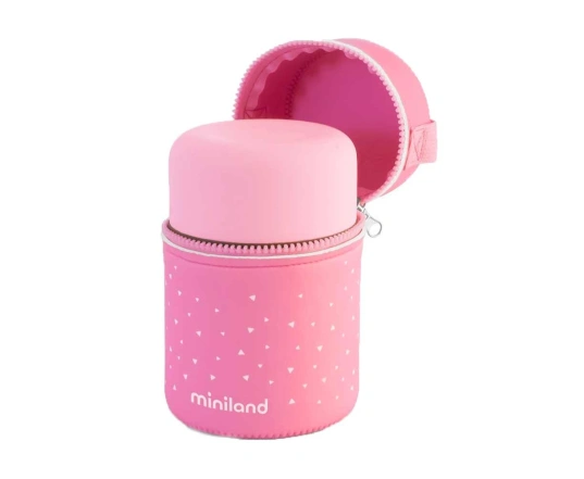 Термос харчовий рожевий Miniland Silky Food Thermos Pink 600мл