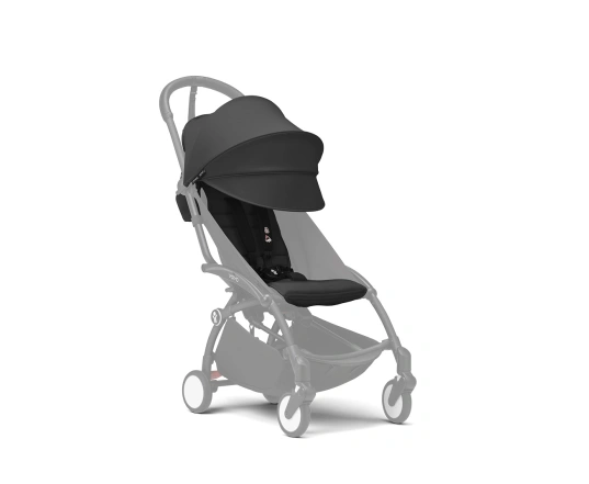 Универсальная коляска 2 в 1 с люлькой newborn shell Stokke YOYO³ Black (шасси White)