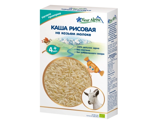 Каша на козячому молоці Fleur Alpine Рисова 200г.