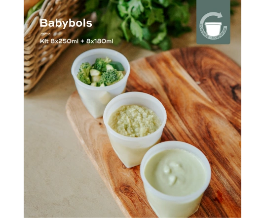Набор контейнеров для еды Babymoov Babybols Kit 8x250ml + 8x180ml 