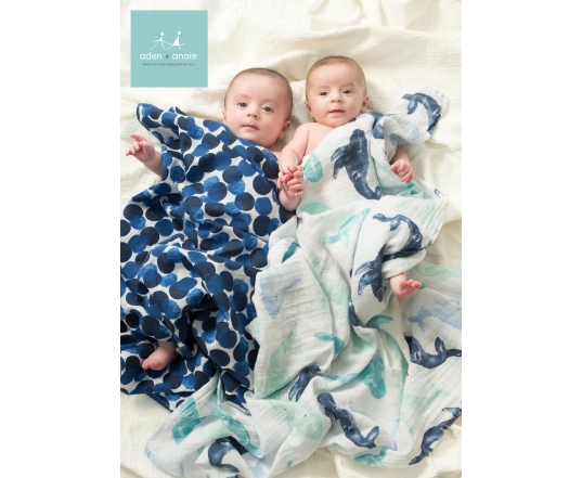 Набір пелюшок Aden + Anais 4 шт (120*120 cм бавовняний муслін) Seafaring