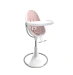Стульчик для кормления Bloom Fresco White в комплекте с хлопковыми вкладышами - Blush pink
