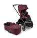 Універсальна коляска 2в1 Bugaboo DRAGONFLY - black/dark cherry-dark cherry