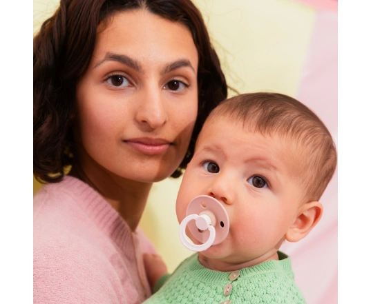 Пустышка BIBS Pacifier Studio Colour Fusion Latex Size 3 Blush/Petal