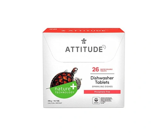 Таблетки для посудомийних машин 26 шт, Attitude