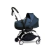 Універсальна коляска 2 в 1 Stokke YOYO³ + люлька Bassinet  BABYZEN Navy Blue/AF Airfrance (шасі White)