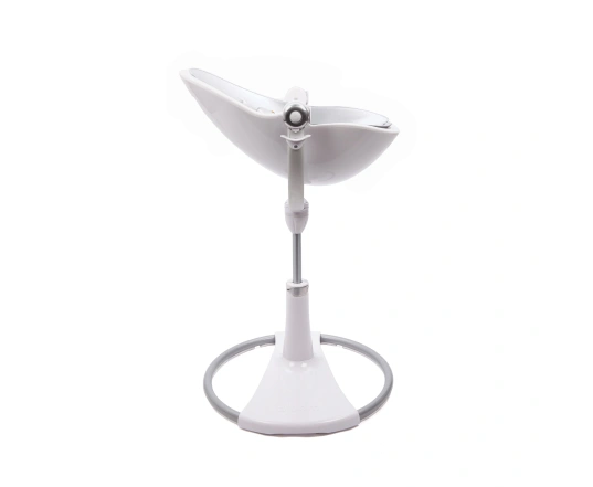 Стульчик для кормления Bloom Fresco White в комплекте с вкладышами из экокожи - Lunar silver