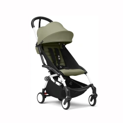 Прогулянкова коляска Stokke YOYO³ з 6 місяців Olive (шасі White) - зображення