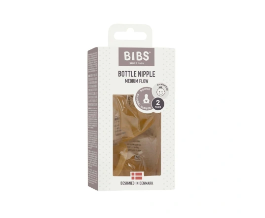 Змінні соски для пляшечки BIBS Bottle Niple 2 pack Latex (повільний потік)