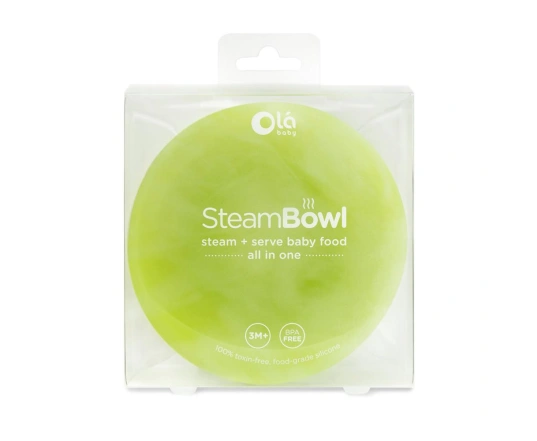 Силіконова миска для приготування на пару та годування Olababy SteamBowl