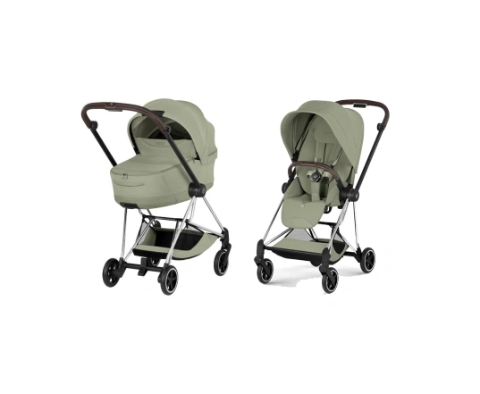 Коляска 2 в 1 Cybex MIOS Style Collection 5.0 - sage green (шасі Chrome)