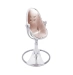 Стульчик для кормления Bloom Fresco Silver в комплекте с вкладышами из экокожи - Rose Gold