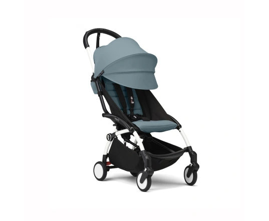 Прогулянкова коляска Stokke YOYO³ з 6 місяців Aqua (шасі White)