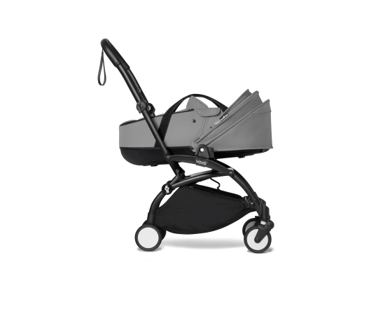 Універсальна коляска Stokke YOYO³ + люлька Bassinet  BABYZEN Grey (шасі Black)