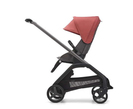 Универсальная коляска 2в1 Bugaboo Dragonfly Sunrise red/Grey mélange-Grey mélange