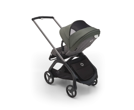 Прогулочная коляска Bugaboo DRAGONFLY - grafite/grey melange forest green