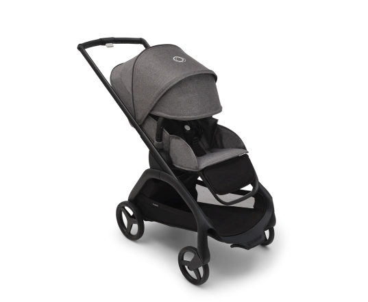 Прогулочная коляска Bugaboo DRAGONFLY - black/grey melange grey melange