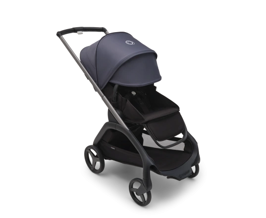 Универсальная коляска 2в1 Bugaboo DRAGONFLY - black/grey melange stormy blue