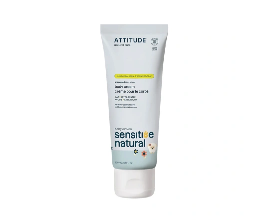 Крем для тіла зволожуючий дитячий 200мл Sensitive Skin, Attitude