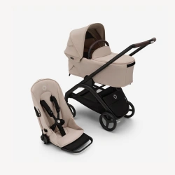 Универсальная коляска 2в1 Bugaboo DRAGONFLY - black/desert taupe-desert taupe - изображение
