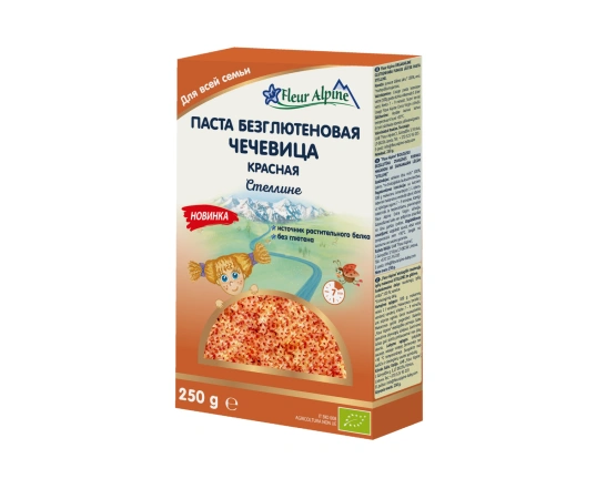 Паста безглютенова Fleur Alpine  зірочки сочевиця 