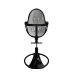 Стульчик для кормления Bloom Fresco Black в комплекте с вкладышами из экокожи - Lunar silver