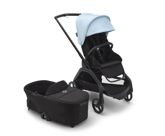 Универсальная коляска 2в1 Bugaboo DRAGONFLY - black/midnight black skyline blue