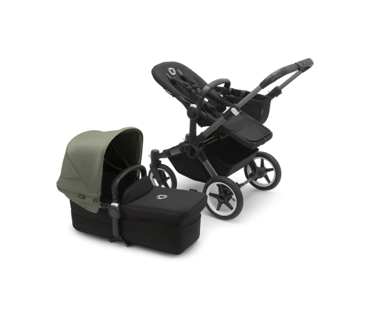 Універсальна коляска 2в1 Bugaboo Donkey5 Mono  Forest green/Midnight black-Grey mélange