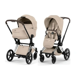Коляска Cybex PRIAM Style Collection 5.0 - cozy beige (шасі Chrome Brown) - изображение