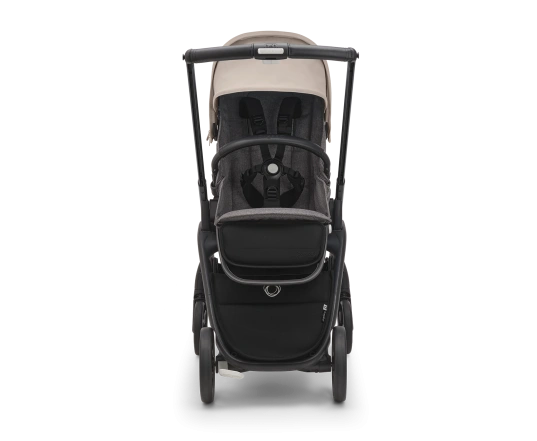 Прогулянкова коляска Bugaboo DRAGONFLY - black/grey melange desert taupe